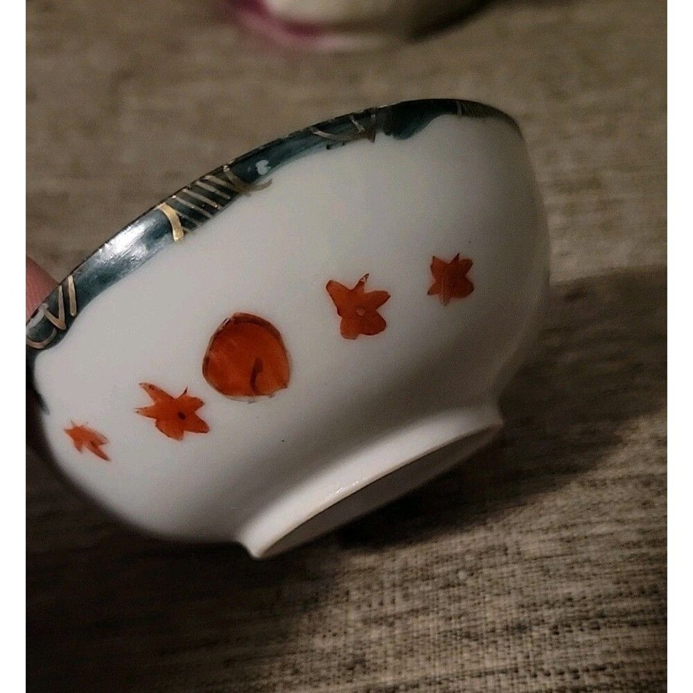 Vtg Small Japanese Arita Imari porcelain bowl
